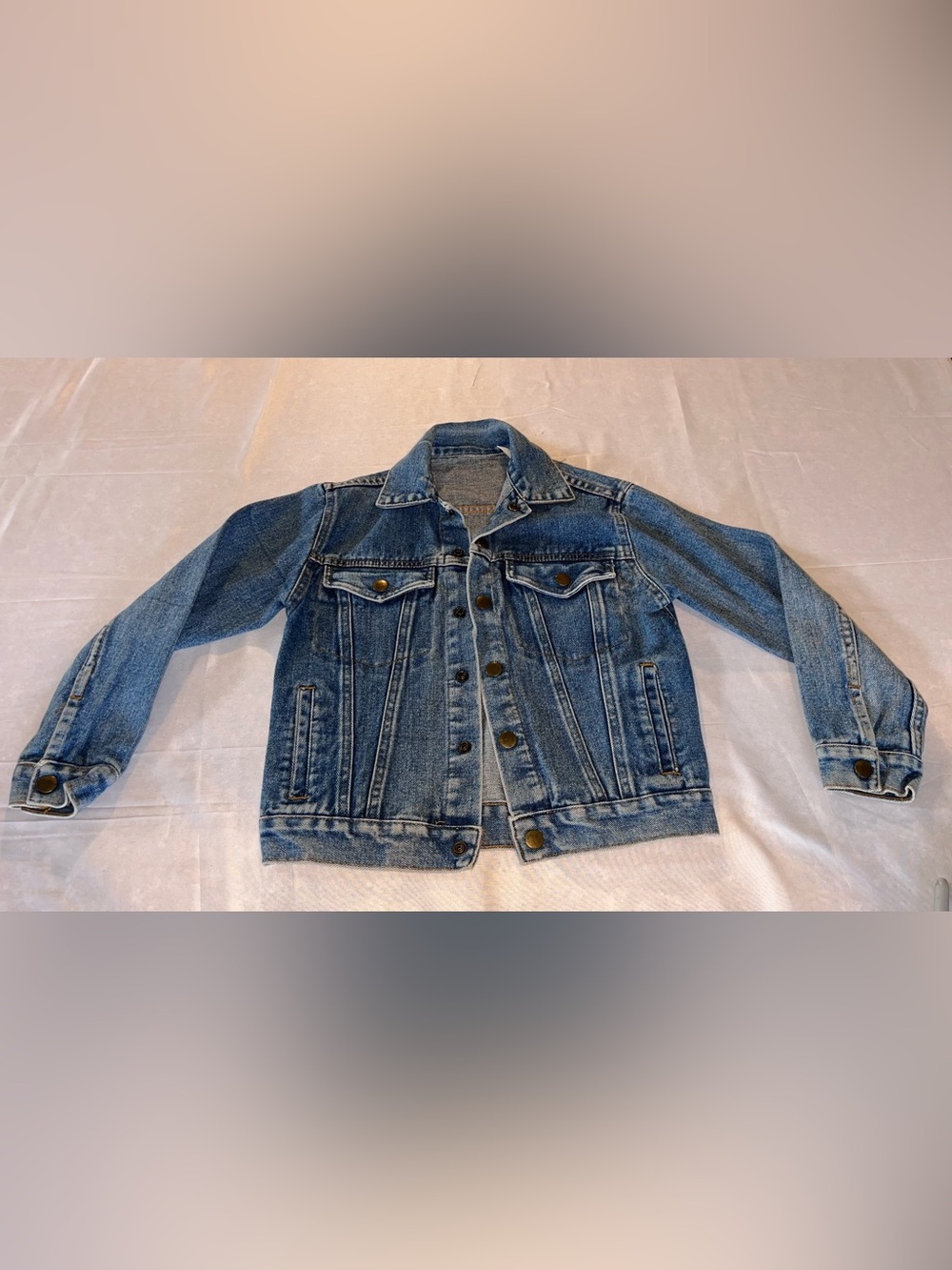 Vintage 80s Levi’s Denim Trucker Jacket Made in USA Cropped Type III Women XS/S